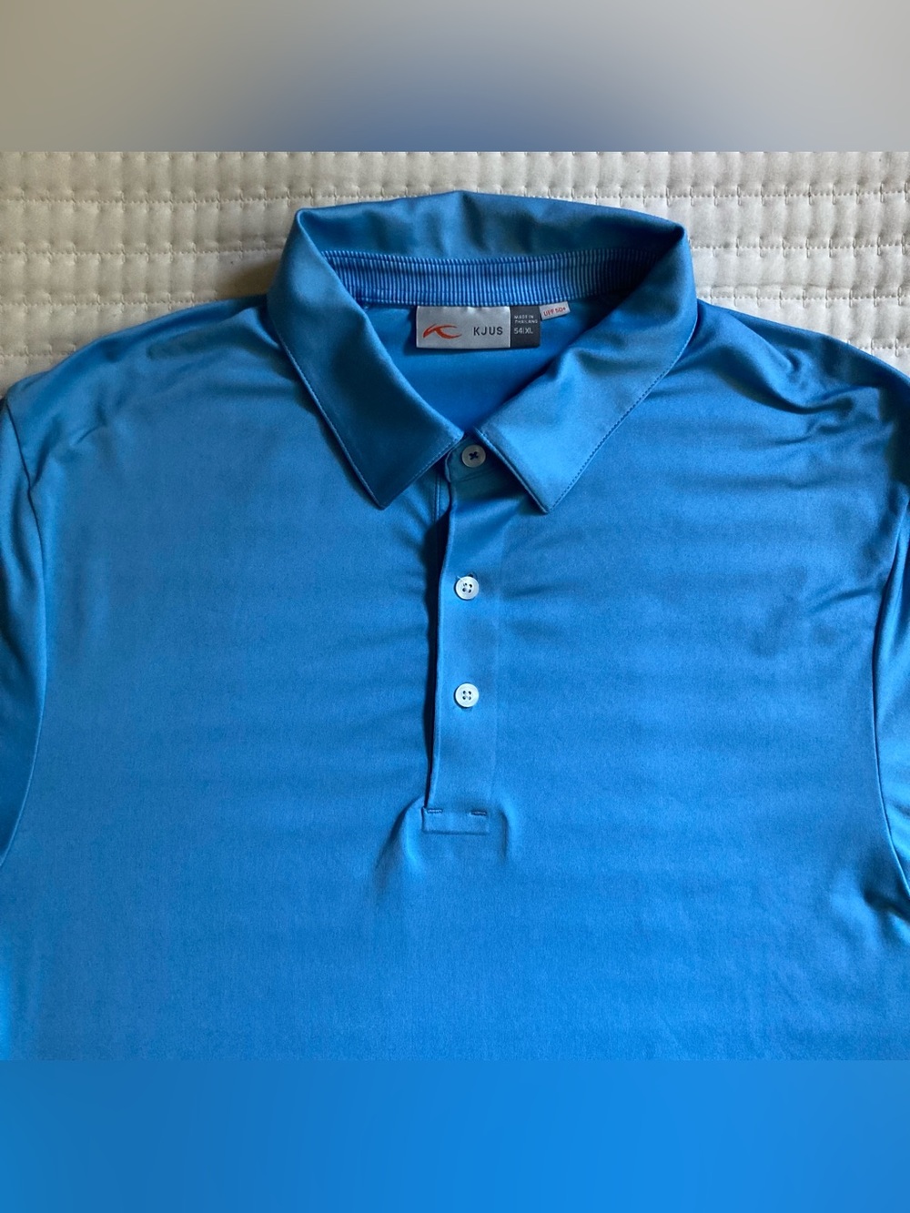Kjus Golf Polo Shirt Men’s 54 XL Blue Dallas National UPF Performance Stretch